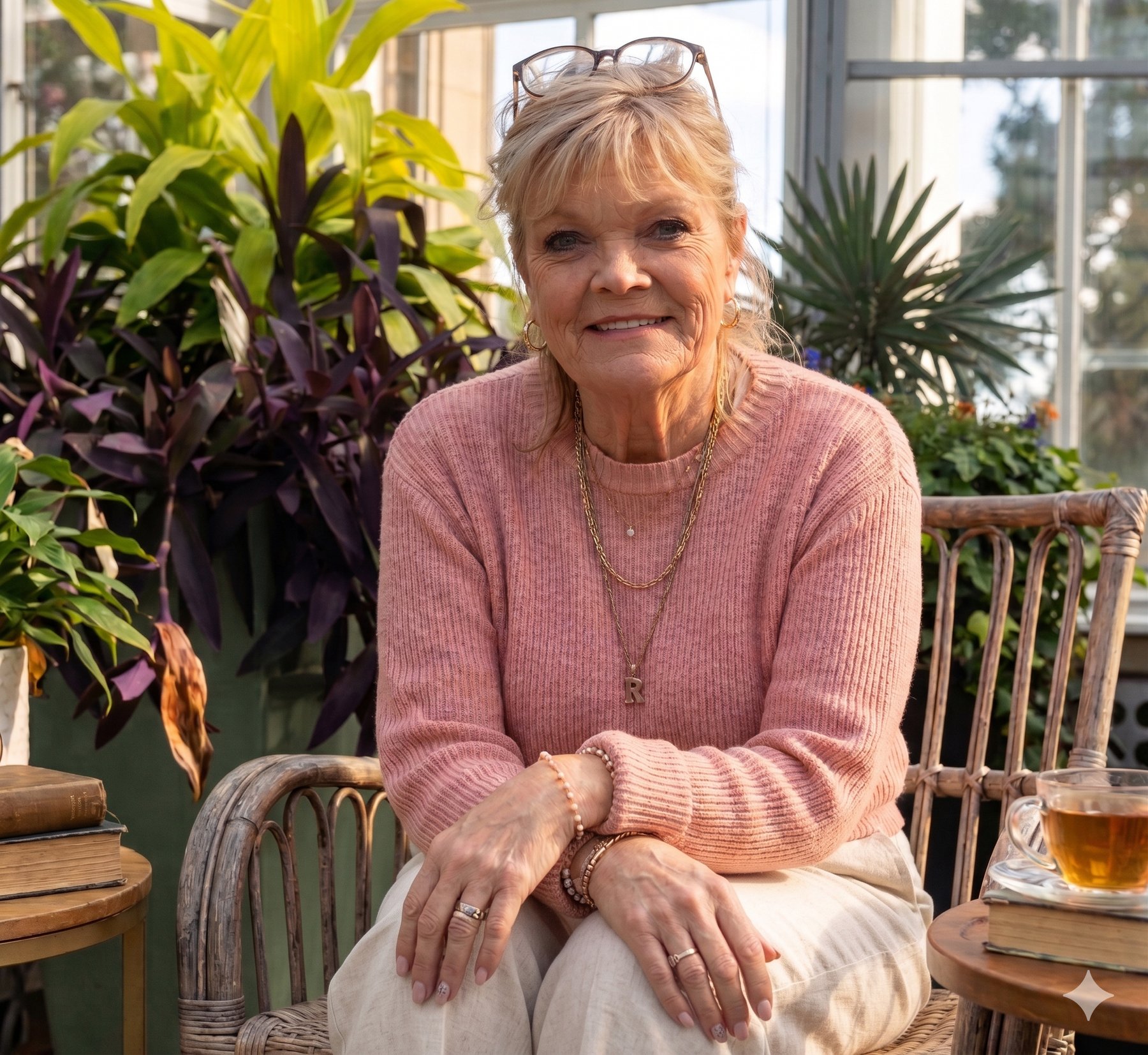 Debra King, photographed in a Toronto greenhouse